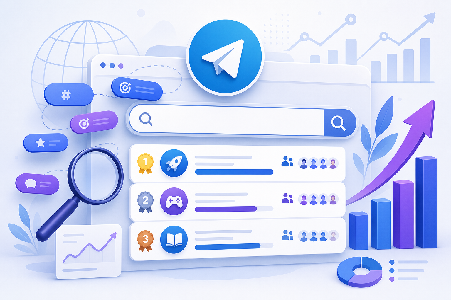 Clear Telegram channel messaging helps convert visitors